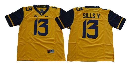 13 David Sills V West Virginia Mountaineers Jersey