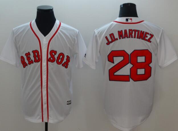 Men's Boston Red Sox JD Martinez Majestic Baseball Jersey-001