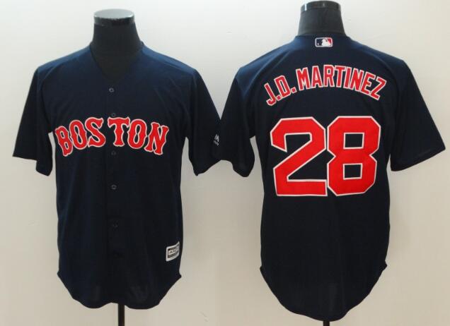 Men's Boston Red Sox JD Martinez Majestic Baseball Jersey-002