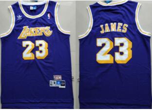 Los Angeles Lakers #23 Lebron James Hardwood Classics Jersey-002