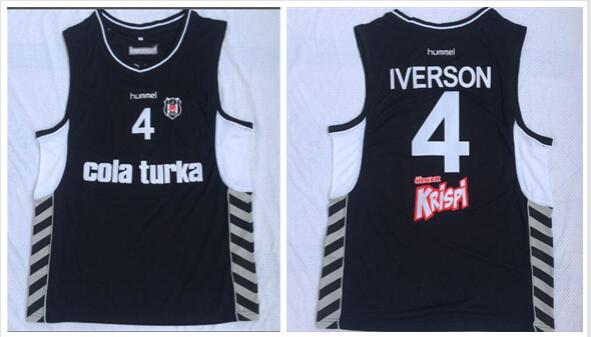 BESITA COLAS TURKA 4 Allen Iverson  Stitched Basketball Jersey-002