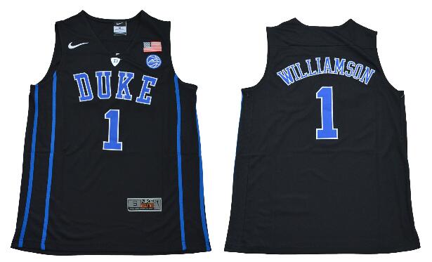 Men's Duke Blue Devils 1 Zion Williamson College Basketball Jerseys-002