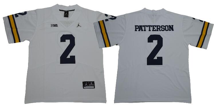 NCAA Michigan Wolverines 2 Shea Patterson Jersey-001