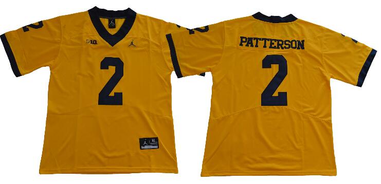 NCAA Michigan Wolverines 2 Shea Patterson Jersey-002