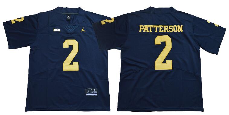 NCAA Michigan Wolverines 2 Shea Patterson Jersey-003