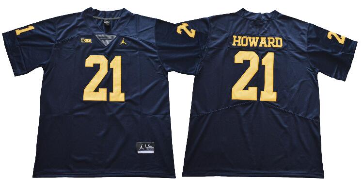 2018 Michigan Wolverines  21 Desmond Howard College Jersey-001