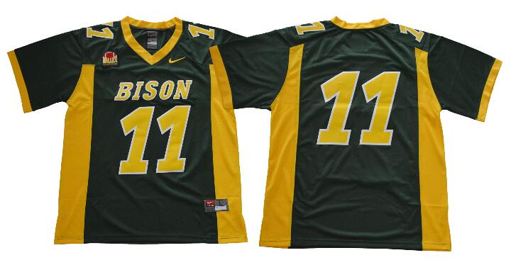 NCAA NDSU Bison #11 Carson Wentz Jersey-001
