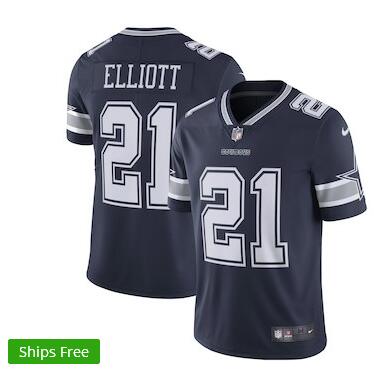 Men's Dallas Cowboys Ezekiel Elliott Nike  Vapor Untouchable Limited Player Jersey-002