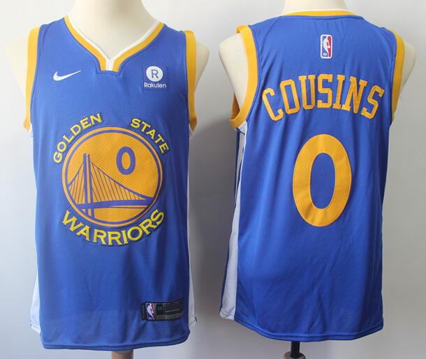 Men's Golden State Warriors DeMarcus Cousins 00# Basketball Jersey-004