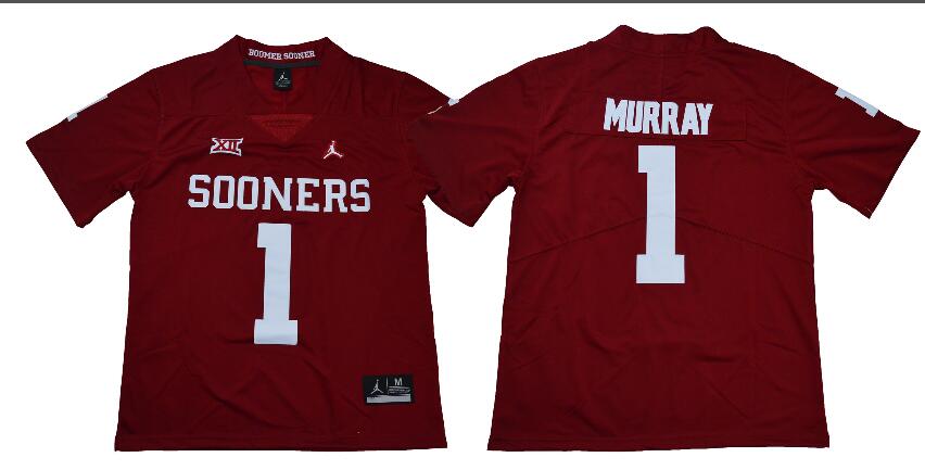 Oklahoma Sooners #1 Kyler Murray College Jersey-001