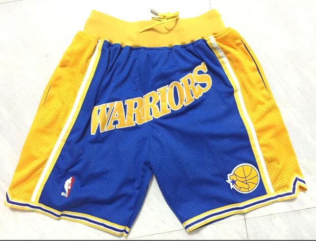 Men's Golden State Warriors Basketball Shorts with pockets-001