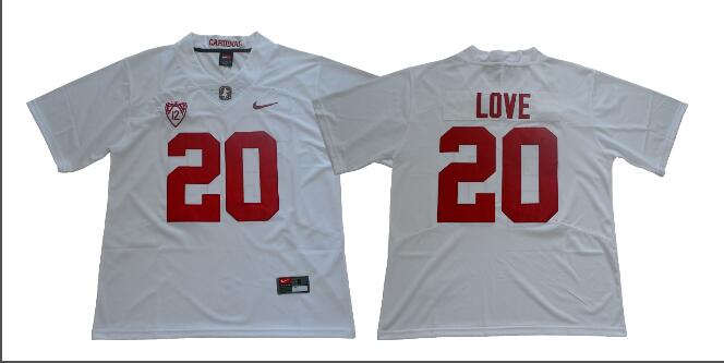 2018 NCAA Stanford Cardinal #20 Bryce Love  College Football Jerseys Stitched-002