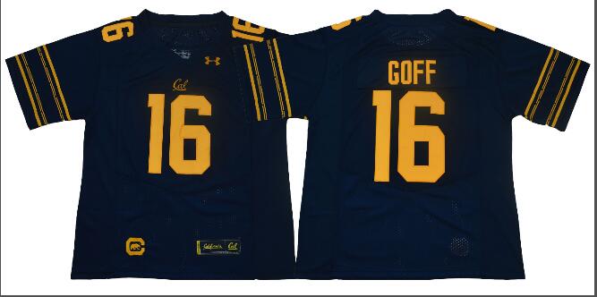 2018 New NCAA California Golden Bears #16 Jared Goff College Football Jersey Stiched-002