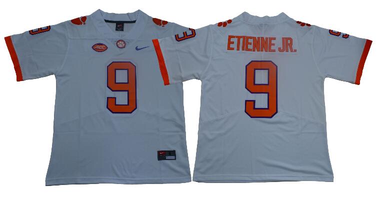 NCAA Clemson Tigers Men  9 Travis Etienne Jr. College Football Jerseys-001