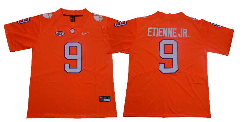 NCAA Clemson Tigers Men  9 Travis Etienne Jr. College Football Jerseys-003