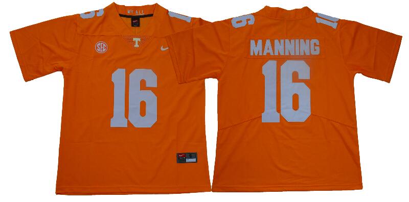 Tennessee Volunteers 16 Peyton Manning Men College Jersey-001