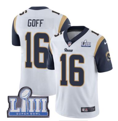 Youth /Kid's Los Angeles Rams #16 Jared Goff   Nike NFL  2019 Super Bowl LIII Jersey