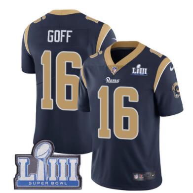 Youth /Kid's Los Angeles Rams #16 Jared Goff   Nike NFL  2019 Super Bowl LIII Jersey