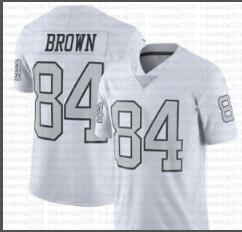 2019 New Men's Oakland Raiders 84 Antonio Brown Football jersey-003