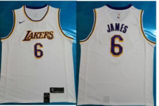 Nike Los Angeles Lakers #6 LeBron James  NBA  Edition Jersey  for Men-001