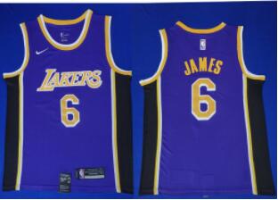 Nike Los Angeles Lakers #6 LeBron James  NBA  Edition Jersey  for Men-002