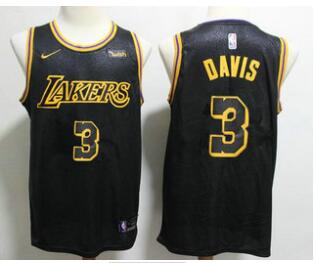 Men's Los Angeles Lakers #3 Anthony Davis 2019  Stitched Jersey