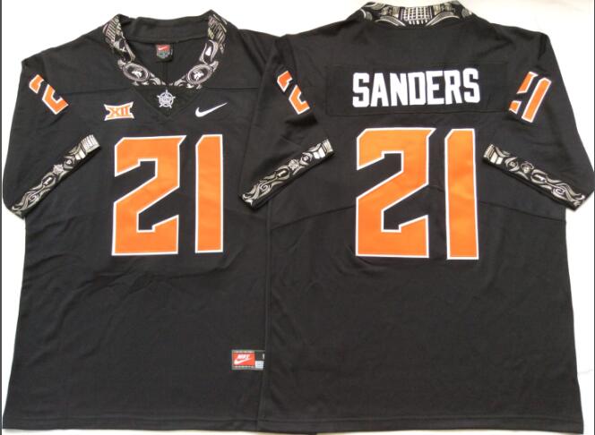 Mens Oklahoma State Cowboys #21 Barry Sanders Jersey