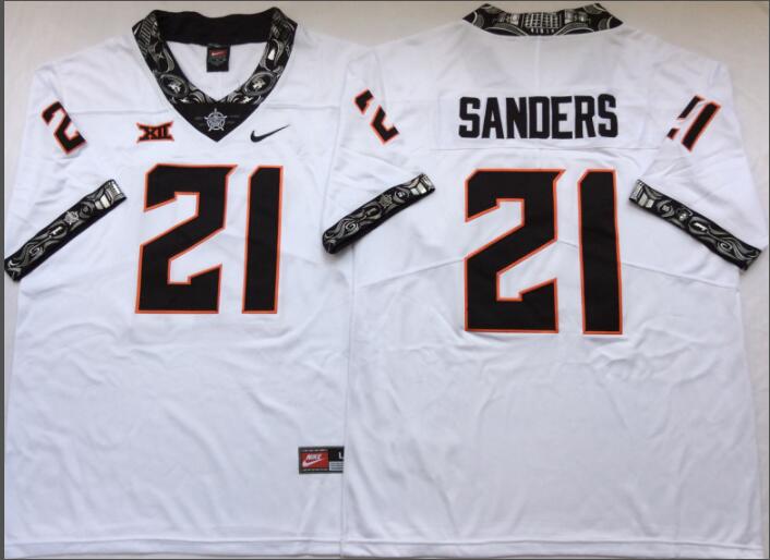 Mens Oklahoma State Cowboys #21 Barry Sanders Jersey