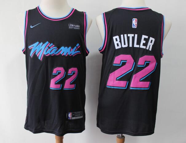 Miami Heat Men's 22 Jimmy Butler Nike Swingman Jersey-001