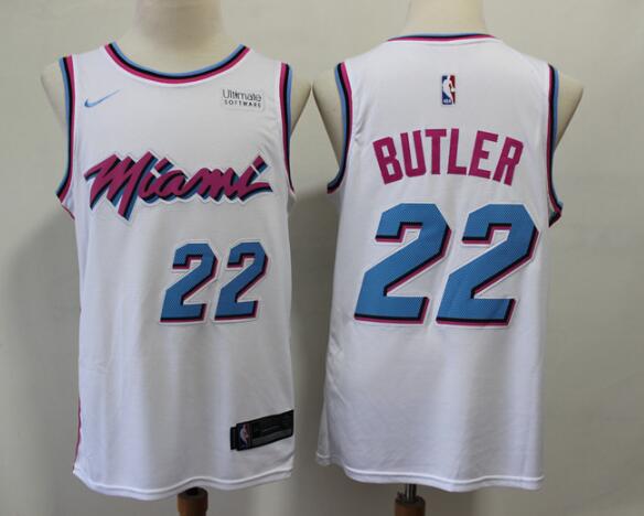 Miami Heat Men's 22 Jimmy Butler Nike Swingman Jersey-002