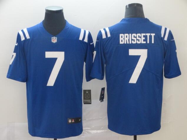 men's Nike Colts #7 Jacoby Brissett  Stitched NFL Vapor Untouchable Limited Jersey-001