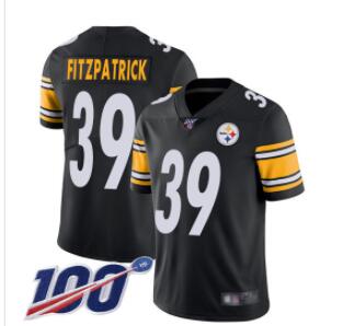 Steelers #39 Minkah Fitzpatrick   Men's Stitched Football 100th Season Vapor Limited Jersey-001