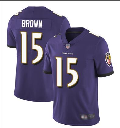 Nike Ravens #15 Marquise Brown Men's Stitched NFL  Jersey