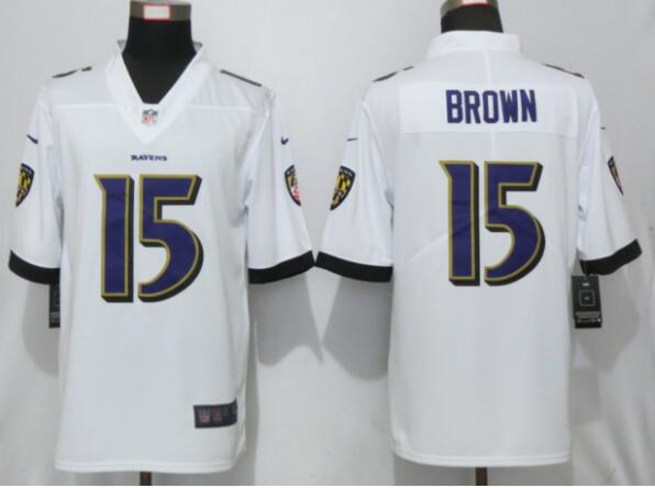 Women Nike Ravens #15 Marquise Brown  Stitched NFL Jersey-001