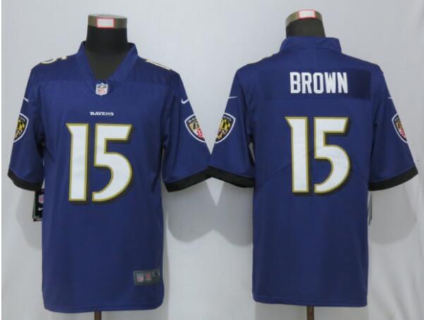 Women Nike Ravens #15 Marquise Brown  Stitched NFL Jersey-003