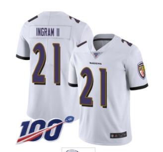 Nike Ravens #21 Mark Ingram II  Men's Stitched NFL 100th Season Vapor Limited Jersey