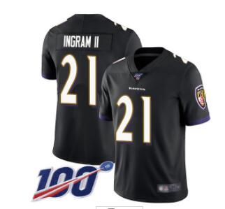 Nike Ravens #21 Mark Ingram II  Men's Stitched NFL 100th Season Vapor Limited Jersey