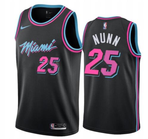 Men's Miami Heat #25 kendrick nunn Stitched Jersey