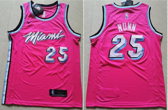 Men's Miami Heat #25 kendrick nunn Stitched Jersey