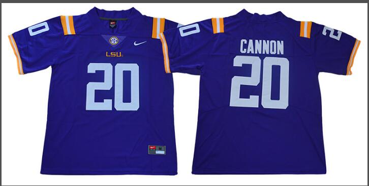 Men's LSU Tigers  20 Cannon Jersey