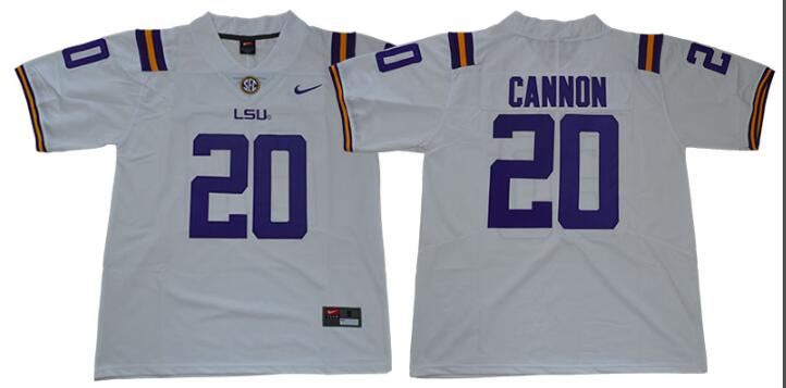 Men's LSU Tigers  20 Cannon Jersey