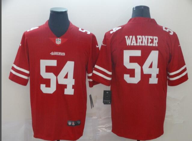 Men's San Francisco 49ers #54 Fred Warner  Stitched Jersey