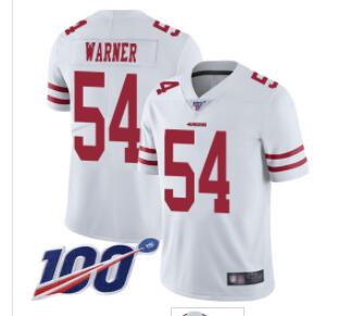 Men's San Francisco 49ers #54 Fred Warner  Stitched Jersey