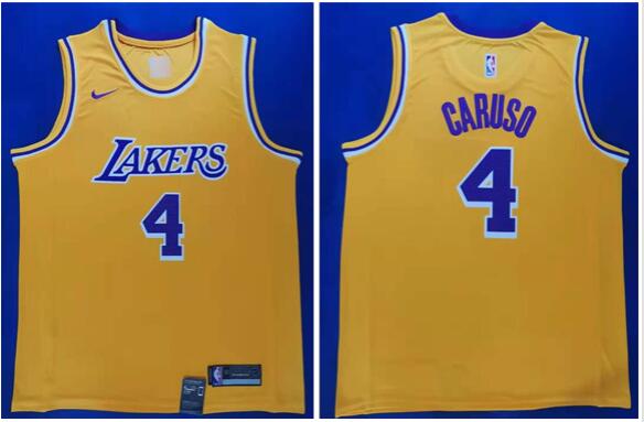 Los Angeles Lakers #4 Alex Caruso  Men Stitched Jersey