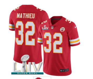 Nike Chiefs #32 Tyrann Mathieu  Super Bowl LIV 2020 Men's Stitched NFL Limited  Jersey-001