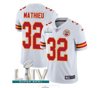 Nike Chiefs #32 Tyrann Mathieu  Super Bowl LIV 2020 Men's Stitched NFL Limited  Jersey-002