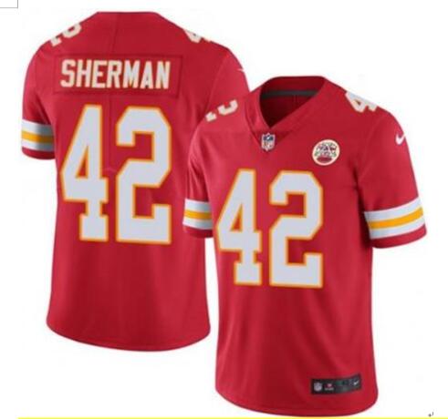 Nike Chiefs #42 Anthony Sherman Red Super Bowl LIV 2020 Team Color Men's Stitched NFL Vapor Untouchable Limited Jersey