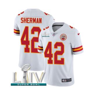 Nike Chiefs #42 Anthony Sherman Red Super Bowl LIV 2020 Team Color Men's Stitched NFL Vapor Untouchable Limited Jersey