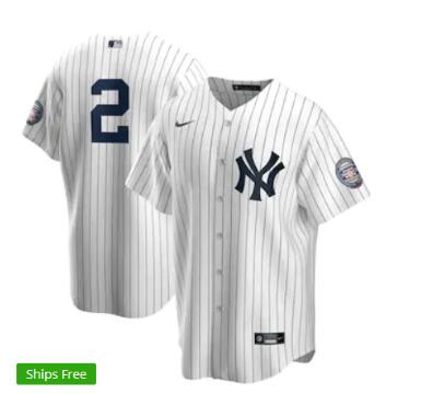 Men's New Derek Jeter #2 jersey-001