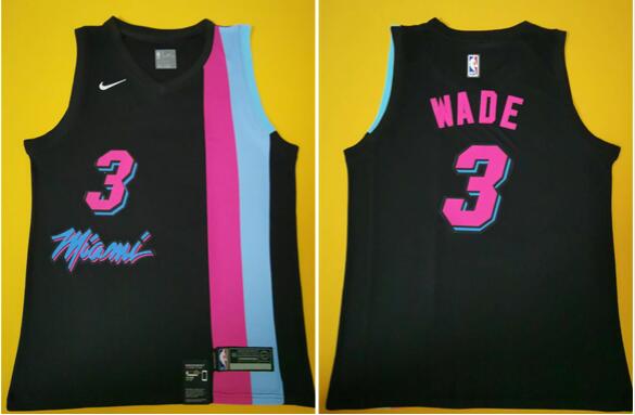 New Men's Miami Heat #3 Dwyane Wade Stitched Jersey-002